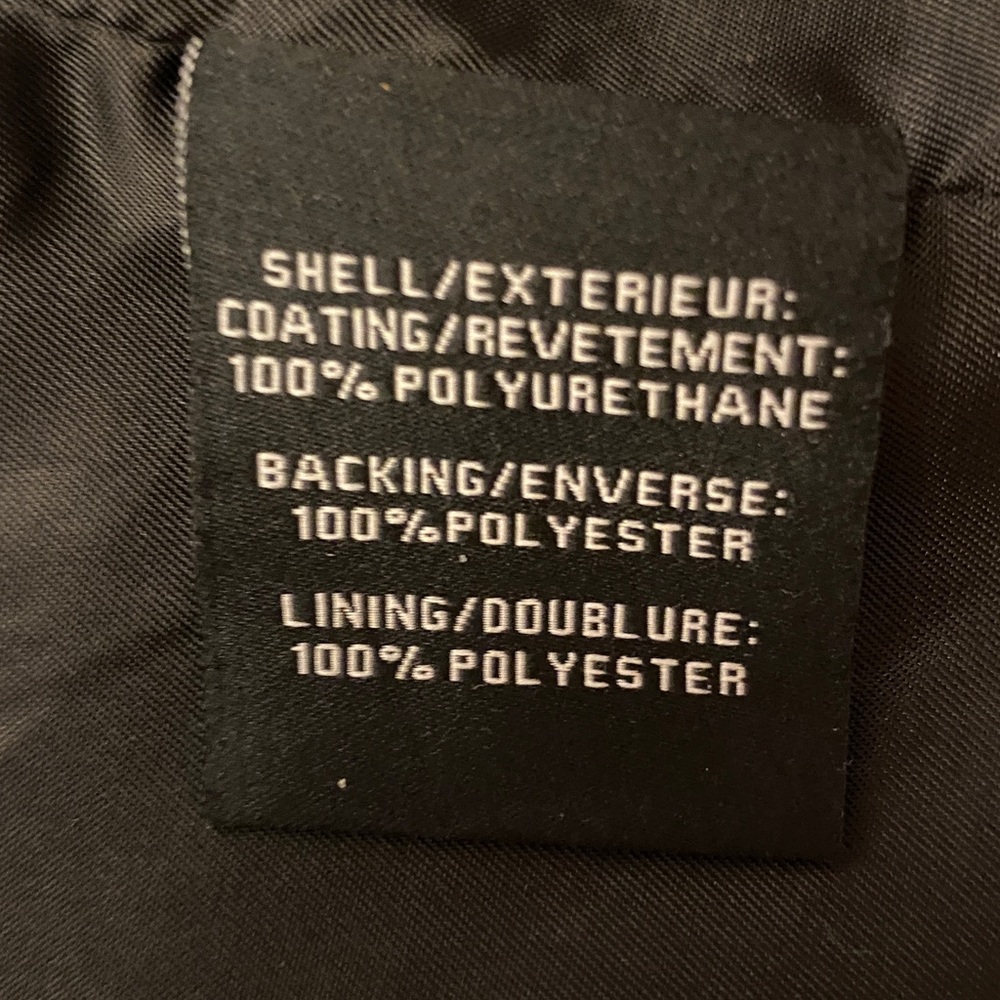 7 For All Mankind Quilted Black Faux Leather Jacket - Picture 10 of 11